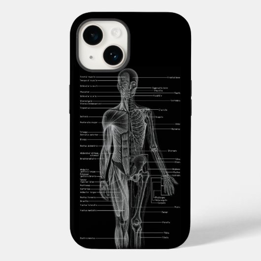 Coques Case-Mate iPhone Cartes Médicales de l'anatomie humaine (Verso)