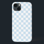 iPhone 13 Case Carton bleu pastel et blanc<br><div class="desc">Motif  Bébé Bleu et blanc motif en tableau de bord Poudre Bleu et Blanc Vérifié motif Blanc et Bleu Chèques</div>