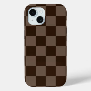 Coque Pour iPhone 15 Carton Brown foncé et incy