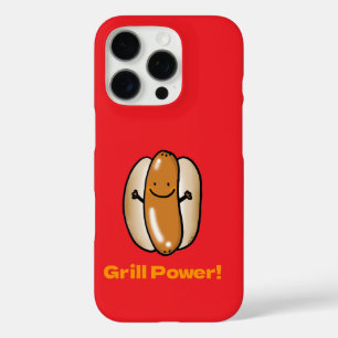 Coques iPhone 16 Pro Carton de chien chaud grillant