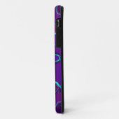Coques Case-Mate iPhone Carton Mandala Flower bleu et violet (Dos/Gauche)