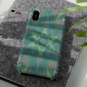 Case-Mate iPhone Case Carton Mandala Flower vert et bleu