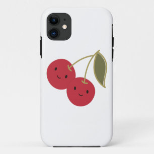 Coques Pour iPhone Carton mignon souriant Kawaii Cerises