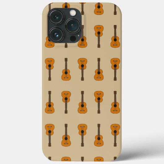 Coques Case-Mate iPhone Carton simple de guitare acoustique (Verso)