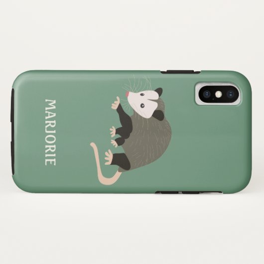 Coques Case-Mate iPhone Carton vert clair personnalisé Possum (Dos (Horizontal))