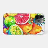 Coques Case-Mate iPhone Cartoon à fruits tropicaux (Dos (Horizontal))