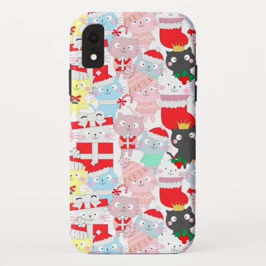 Coques Case-Mate iPhone Cartoon de chat Festif mignon (Dos)