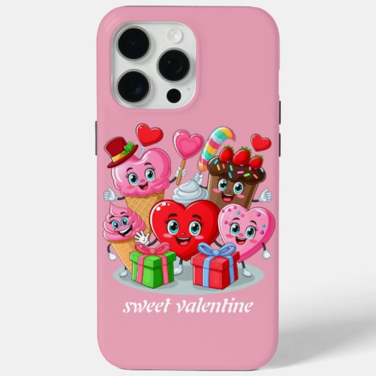 Coques Case-Mate iPhone Cartoon Heart & Sweet amis valentine's day (Verso)