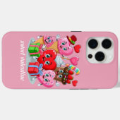 Coques Case-Mate iPhone Cartoon Heart & Sweet amis valentine's day (Verso (horizontal))