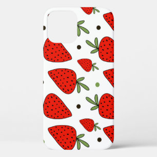 Case-Mate iPhone Case Cartoon Red Strawberries Motif sans couture