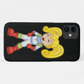 Coques Case-Mate iPhone Cartoon Space Kids / Girl (Dos (Horizontal))