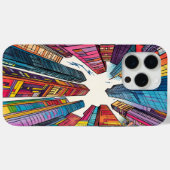 Coques Case-Mate iPhone Cartoon Style Buildings iPhone Case (Verso (horizontal))
