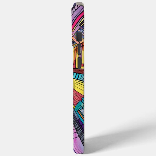 Coques Case-Mate iPhone Cartoon Style Buildings iPhone Case (Verso / Gauche)