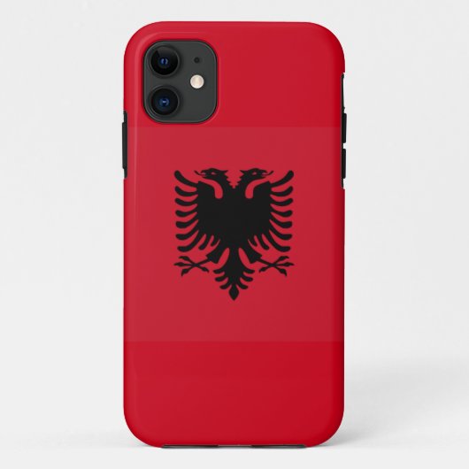 Coques Case-Mate iPhone Cas albanais de téléphone de drapeau (Dos)