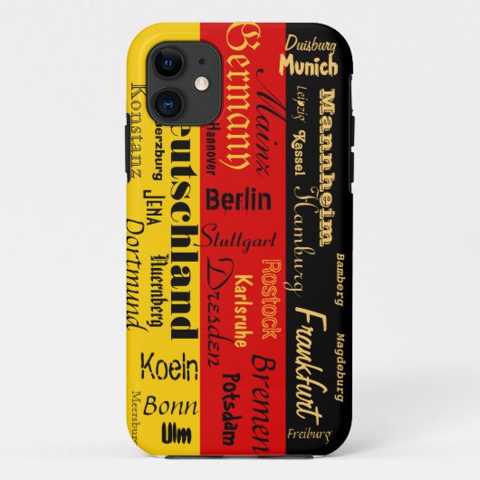 Coques Case-Mate iPhone Cas allemand de villes (Dos)