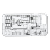 Coques Case-Mate iPhone Cas architectural de téléphone de wireframe (Dos (Horizontal))