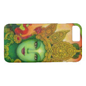 Coques Case-Mate iPhone Cas bouddhiste de l'iPhone 7 Tara de vert de (Dos (Horizontal))