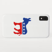 Coques Case-Mate iPhone Cas d'âne de Démocrate (Dos (Horizontal))
