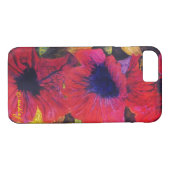 Coques Case-Mate iPhone Cas d'art de fleur de pavot (Dos (Horizontal))