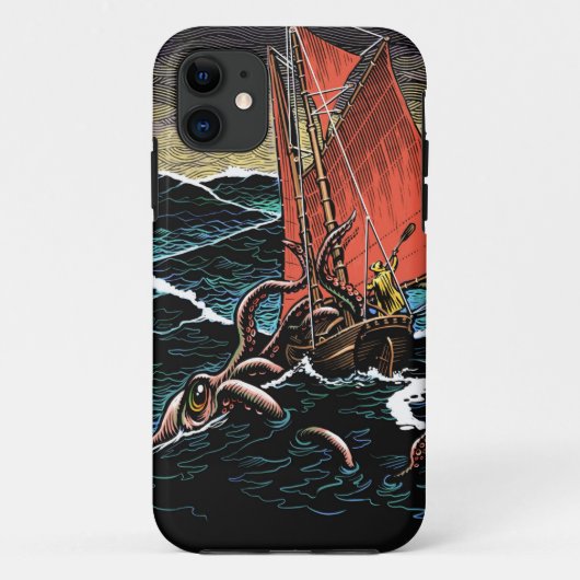 Coques Case-Mate iPhone Cas d'attaque de calmar géant (Dos)