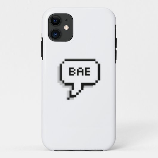 Coques Case-Mate iPhone Cas de bulle de la parole de "Bae" (Dos)
