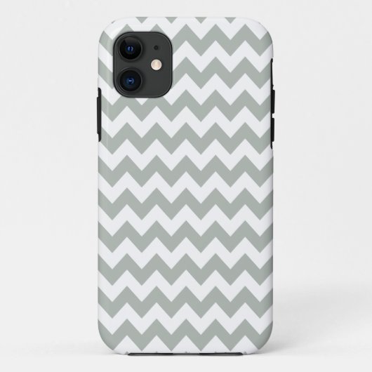 Coques Case-Mate iPhone Cas de l'iPhone 5/5S de Chevron de gris argenté (Dos)
