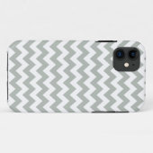 Coques Case-Mate iPhone Cas de l'iPhone 5/5S de Chevron de gris argenté (Dos (Horizontal))
