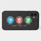 Coques Case-Mate iPhone Cas de l'iPhone 5 de Bain-Vélo-Run de triathlon (Dos (Horizontal))