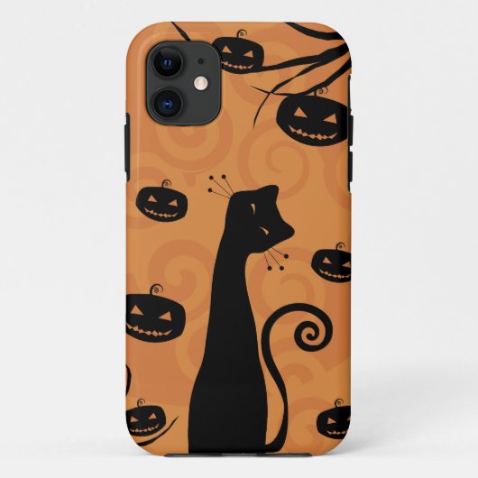 Coques Case-Mate iPhone Cas de l'iPhone 5 de chat noir (Dos)