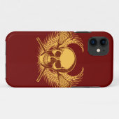 Coques Case-Mate iPhone Cas de l'iphone 5 de crâne de lacrosse - rouge (Dos (Horizontal))