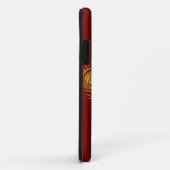 Coques Case-Mate iPhone Cas de l'iphone 5 de crâne de lacrosse - rouge (Dos/Droite)