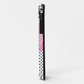 Coques Case-Mate iPhone Cas de l'iPhone 5 de damassé de point de polka (Dos/Gauche)