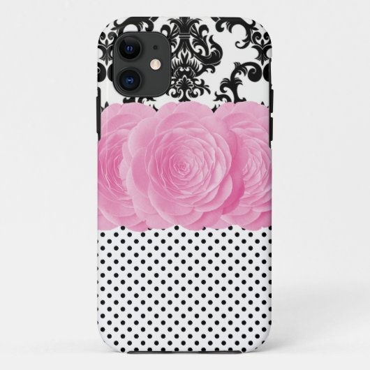 Coques Case-Mate iPhone Cas de l'iPhone 5 de damassé de point de polka (Dos)