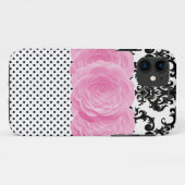 Coques Case-Mate iPhone Cas de l'iPhone 5 de damassé de point de polka (Dos (Horizontal))