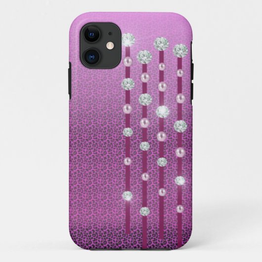 Coques Case-Mate iPhone Cas de l'iphone 5 de diamants et de perles (Dos)