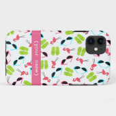 Coques Case-Mate iPhone Cas de l'iPhone 5 de Flamants roses et de lunettes (Dos (Horizontal))