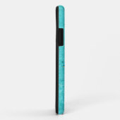 Coques Case-Mate iPhone Cas de l'iPhone 5 de flocons de neige de turquoise (Dos/Droite)