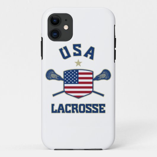 Coques Case-Mate iPhone Cas de l'iphone 5 de lacrosse des Etats-Unis (Dos)