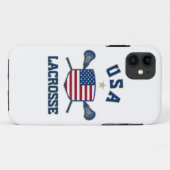 Coques Case-Mate iPhone Cas de l'iphone 5 de lacrosse des Etats-Unis (Dos (Horizontal))