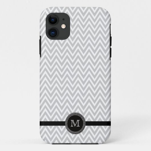 Coques Case-Mate iPhone Cas de l'iphone 5 de monogramme de chevron de (Dos)