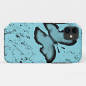 Coques Case-Mate iPhone Cas de l'iPhone 5 de papillon d'Aqua (Dos (Horizontal))