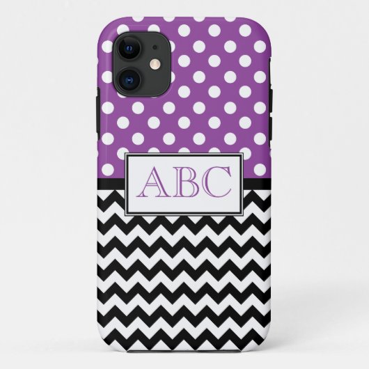 Coques Case-Mate iPhone Cas de l'iPhone 5 de pourpre et de Chevron de (Dos)