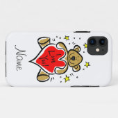 Coques Case-Mate iPhone Cas de l'iPhone 5 d'ours de nounours je t'aime (Dos (Horizontal))