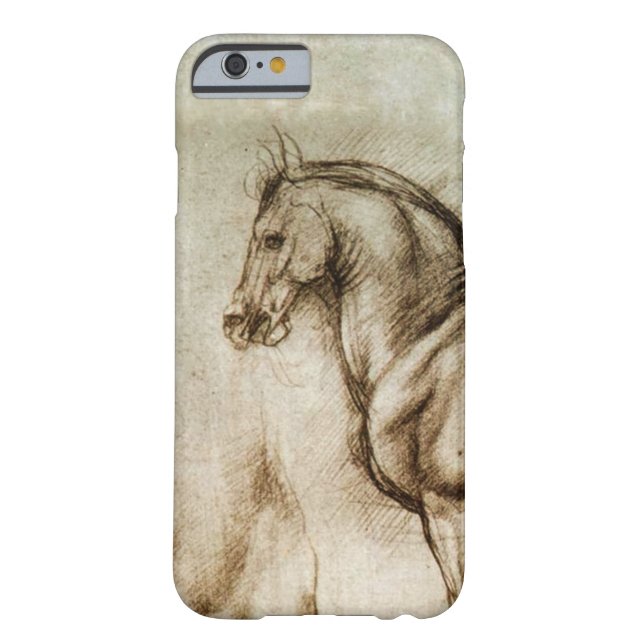 Coques Case-Mate iPhone Cas de l'iPhone 6 d'étude de cheval de da Vinci (Dos)