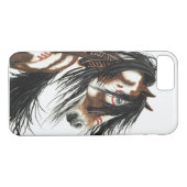 Coques Case-Mate iPhone Cas de l'iPhone 7 de cheval peint par Natif (Dos (Horizontal))