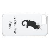 Coques Case-Mate iPhone Cas de l'iPhone 7 de Le Chat Noir Paris (Dos (Horizontal))