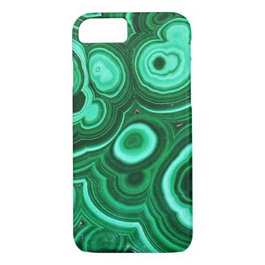 Coques Case-Mate iPhone Cas de l'iPhone 7 de motif de malachite (Dos)
