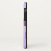 Coques Case-Mate iPhone cas de l'iPhone X, ballon de football, pourpre, (Dos/Gauche)