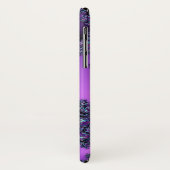 Coques Case-Mate iPhone Cas de l'iPhone X de tonalités de cool de fractale (Dos/Gauche)