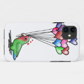 Coques Case-Mate iPhone Cas de perruche dans le BLANC (Dos (Horizontal))